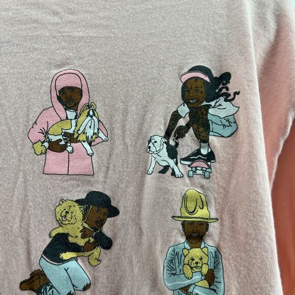 Dog Limited Rappers With Puppies Rare Hip Hop Pink Tee Shirt Unisex Adults Xlarg - Picture 7 of 9